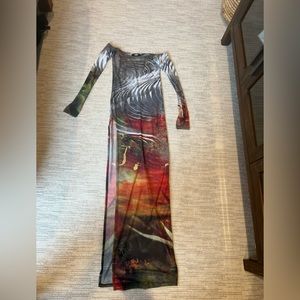 Jaded London Long Sheer Dress